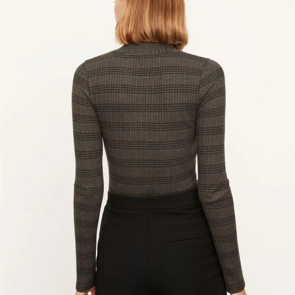 NWT Vince Variegated Rib Striped Mock Neck Sweater - Picture 9 of 10